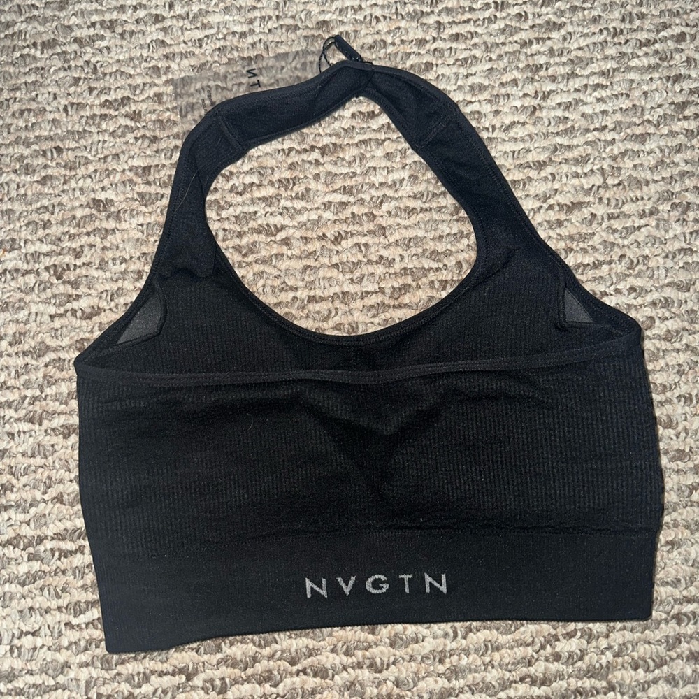 NVGTN Limitless Ribbed Seamless Halter Bra